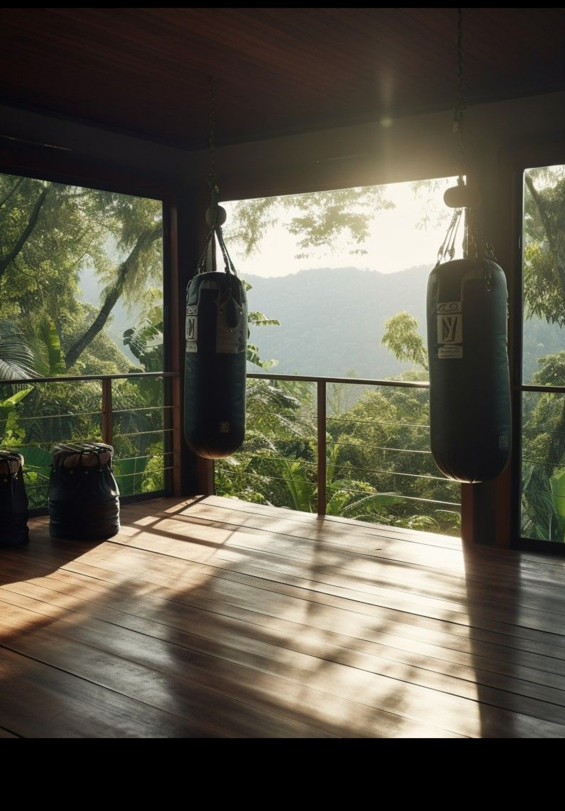 Training deck above the valley