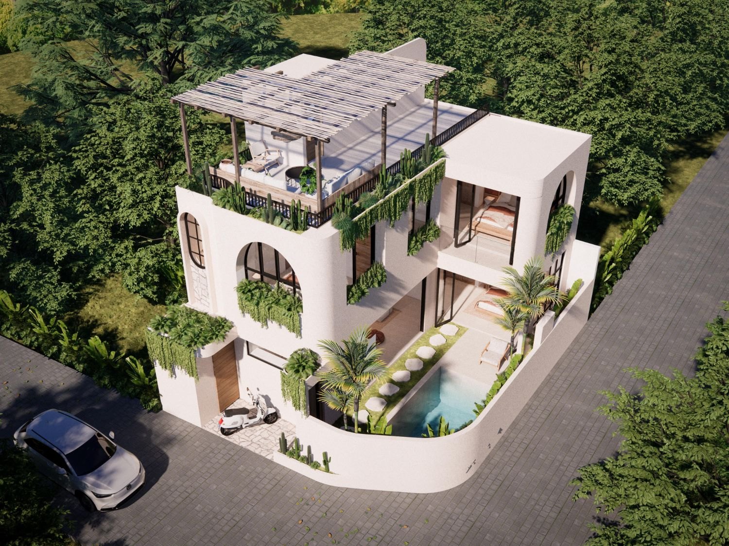 Moka Villas boutique hotel, Kedungu
